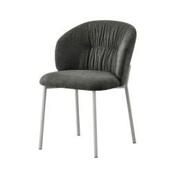 Sillón MONTFORT en tejido gris oscuro