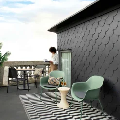 Sillón PIAZZA en gris antracite y graphite