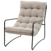 Sillón RELAX beige de acero y poliéster