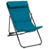 Sillón relax JUBBA azul canard y gris grafito