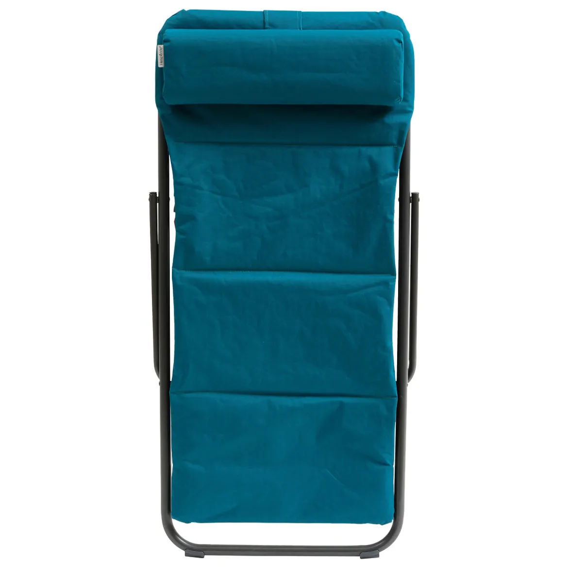 Sillón relax JUBBA azul canard y gris grafito
