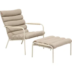 Sillón relax SOLANI argile con reposapies