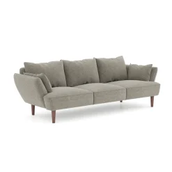 Sofá Bruges Gris 225x99x82Cm