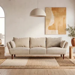 Sofá Bruges 3 Plazas Beige 225x99x82Cm