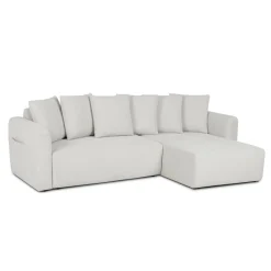 Sofá cama BERNA beige con chaise longue