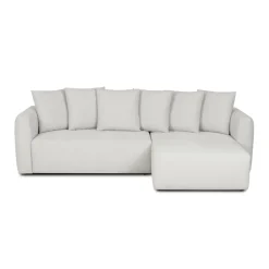 Sofá cama BERNA beige con chaise longue