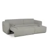 Sofá cama BERNA taupe con chaise longue