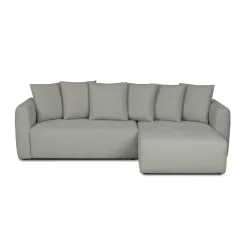 Sofá cama BERNA taupe con chaise longue