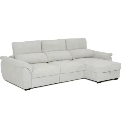Sofá cama BREMAN gris c/arcón y chaise longue