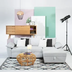 Sofá cama con chaise longue COLMAR gris