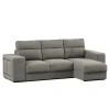 Sofá cama con chaise longue TRENTO gris