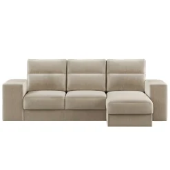 Sofá cama con chaise longue TRENTO beige