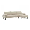 Sofá cama TOULOUSE con chaise longue beige