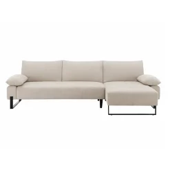 Sofá cama TOULOUSE con chaise longue beige