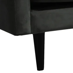 Sofá CANDICE verde oscuro de terciopelo 194cm