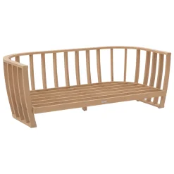 Sofá LEMINDO de madera de eucalipto, 3 plazas