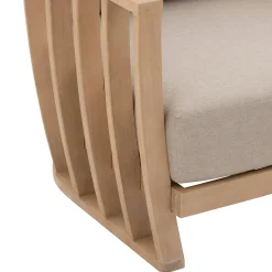Sofá LEMINDO de madera de eucalipto, 3 plazas
