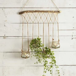 Soporte De Madera C/4 Tarros Colgantes