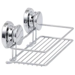 Soporte/Estante C/Ventosas Cromado