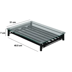Soporte metálico negro para 60 cápsulas de café