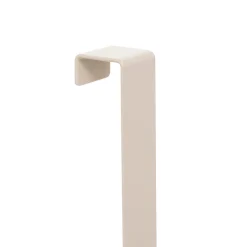 Soporte para ducha beige metálico con 4 ganchos