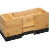 Soporte P/Cubiertos Extensible Bambú