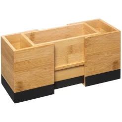 Soporte P/Cubiertos Extensible Bambú