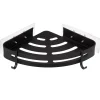 Soporte wc con adhesivo negro aluminio