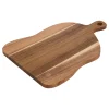 Tabla de cortar beige de madera de acacia