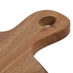 Tabla de cortar beige de madera de acacia