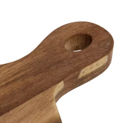 Tabla de cortar beige de madera de acacia