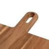 Tabla de cortar marrón de madera de acacia
