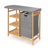 Tabla de planchar con mueble y cajones gris