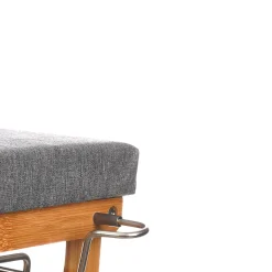 Tabla de planchar con mueble y cajones gris