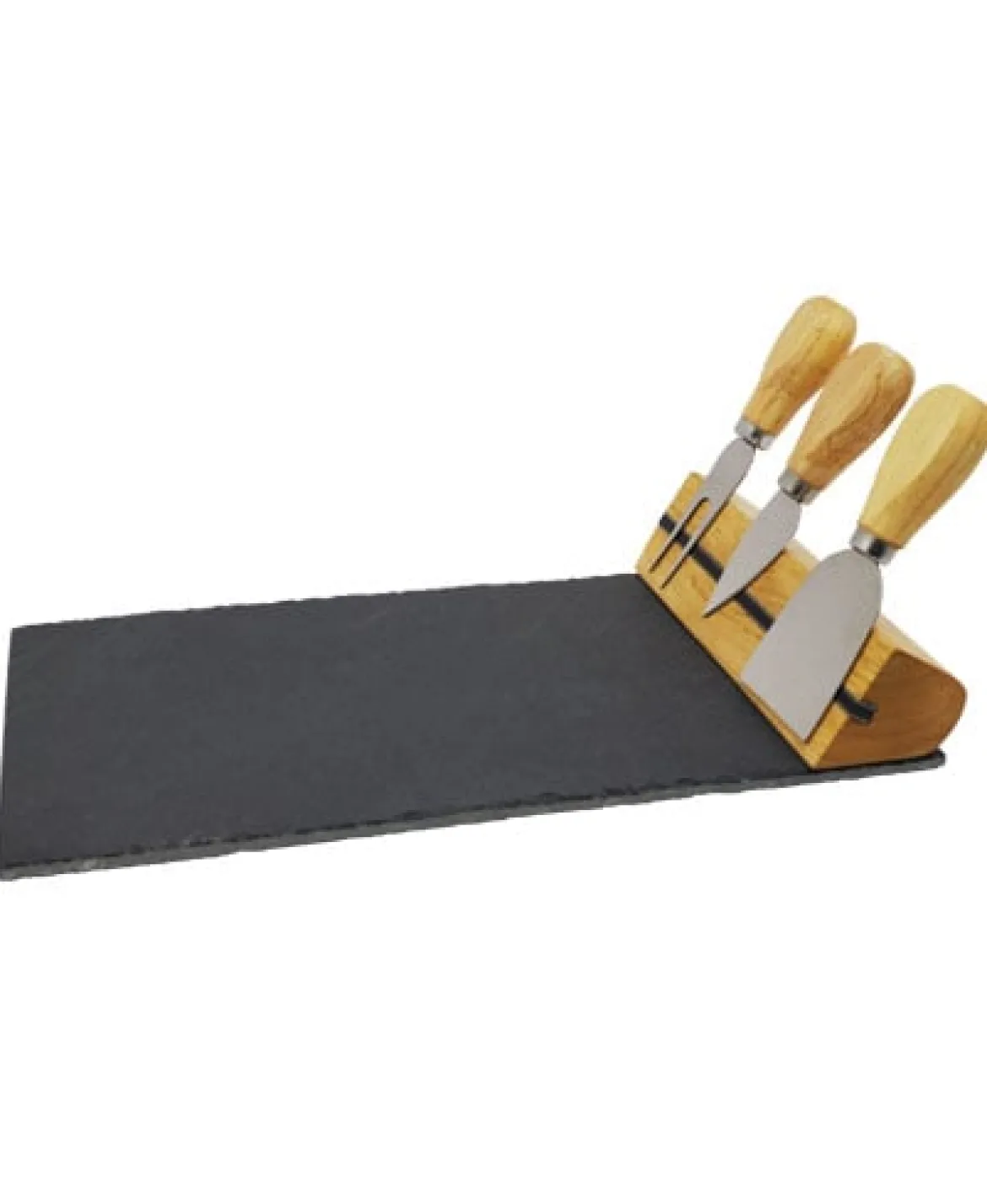 Tabla de quesos c/3 cuchillos 16x32cm