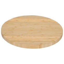 Tabla giratoria beige de bambú 35cm