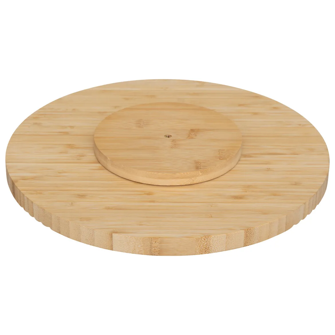 Tabla giratoria beige de bambú 35cm
