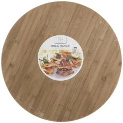Tabla Giratoria De Bambú 50Cm