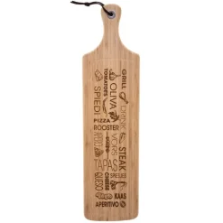 Tabla P/Tapas De Bambú Dec. Palabras