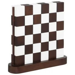 Tablero de ajedrez TWISTED de madera 27x28cm