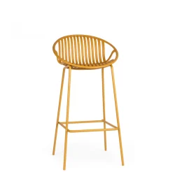 Taburete bar CLAY amarillo 99cm