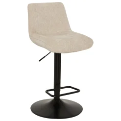 Taburete bar rectangular CIREA tela beige