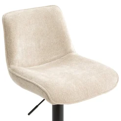 Taburete bar rectangular CIREA tela beige