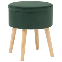 Taburete Con Almacenaje Verde