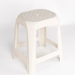 Taburete crema