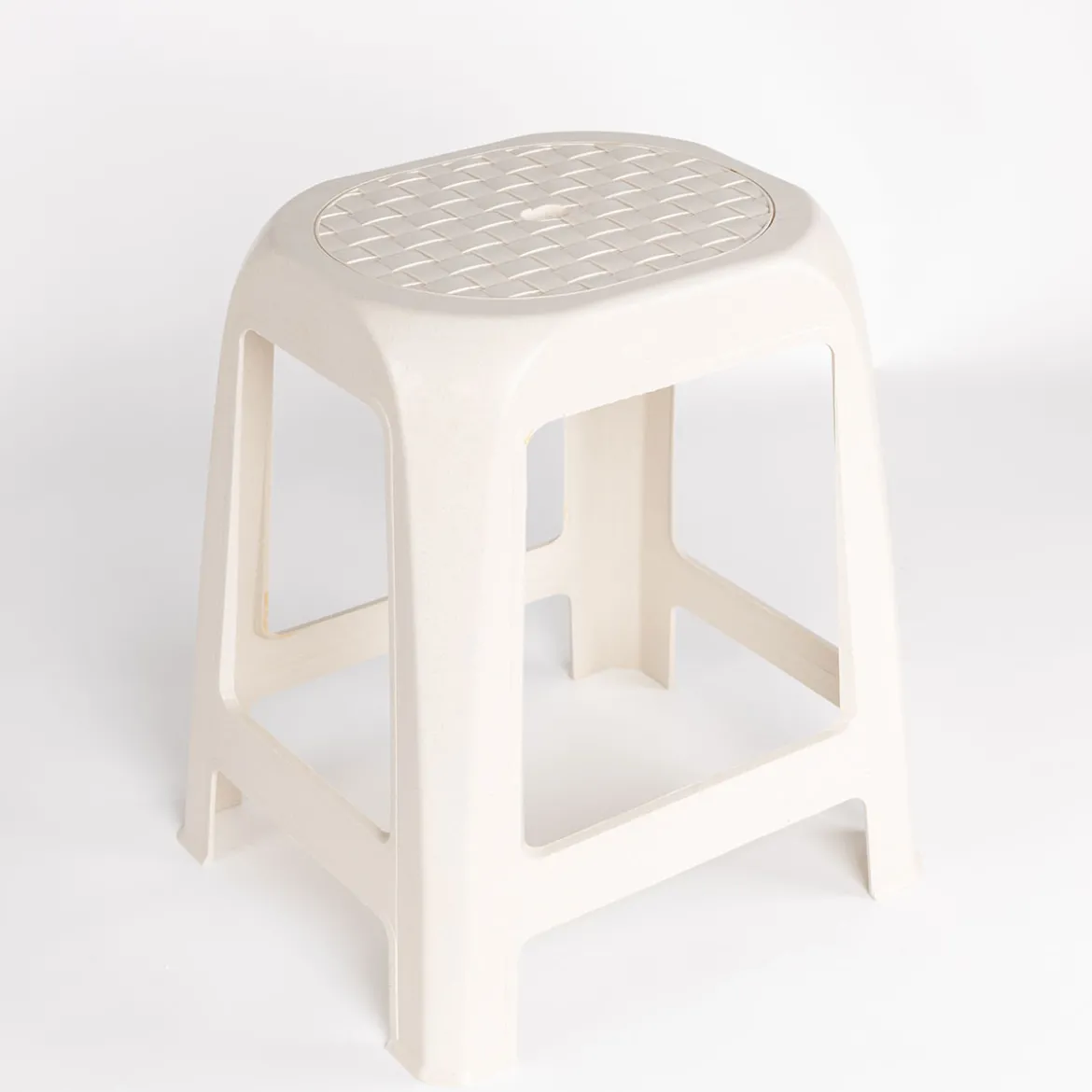 Taburete crema