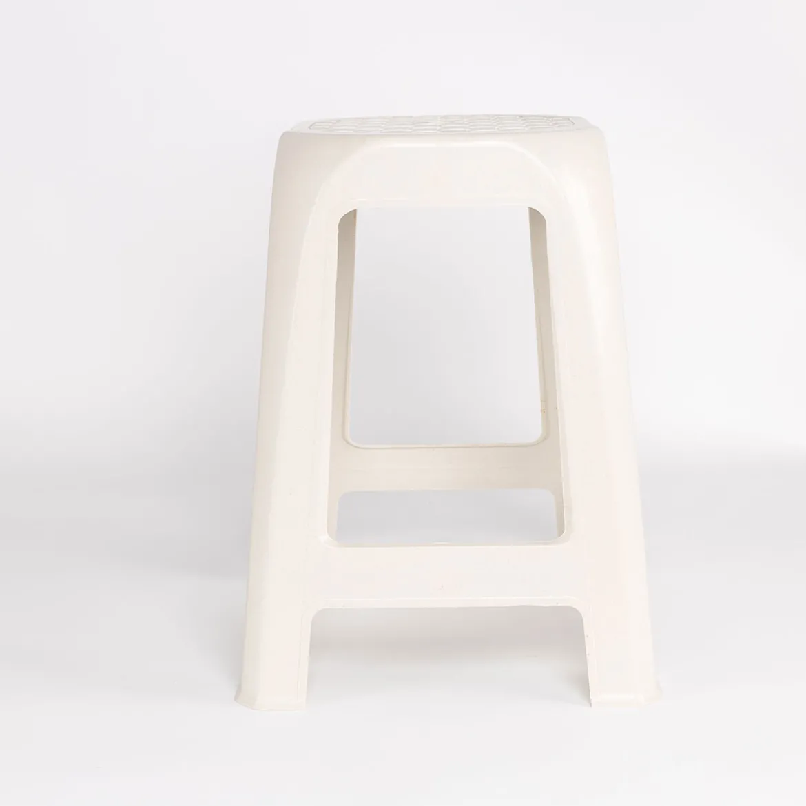 Taburete crema
