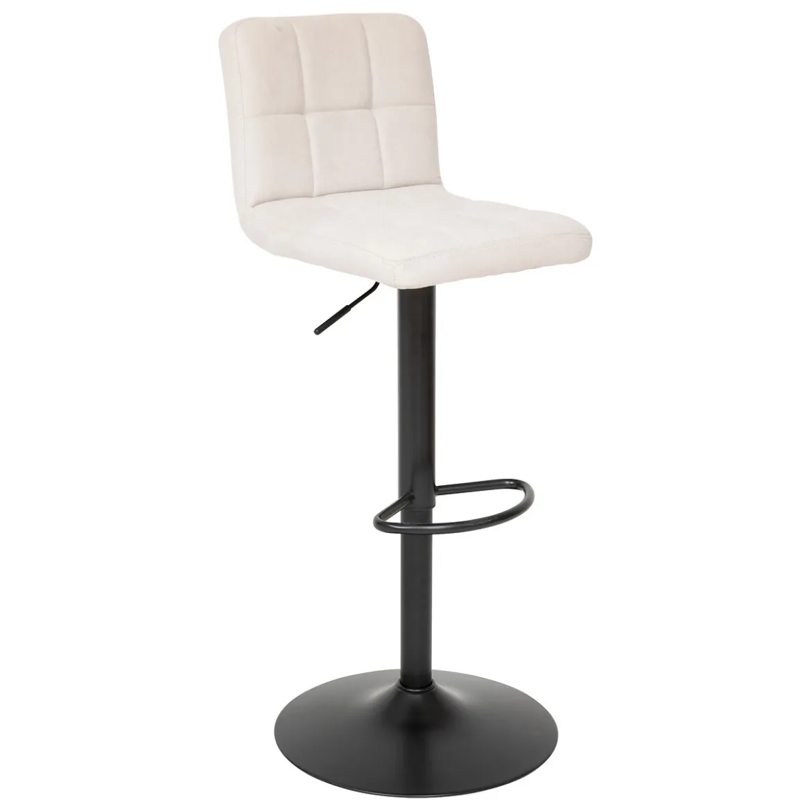 Taburete de bar DELEK ajustable beige