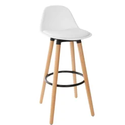 Taburete de bar MAXON blanco
