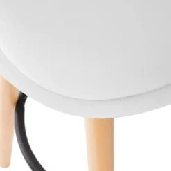 Taburete de bar MAXON blanco